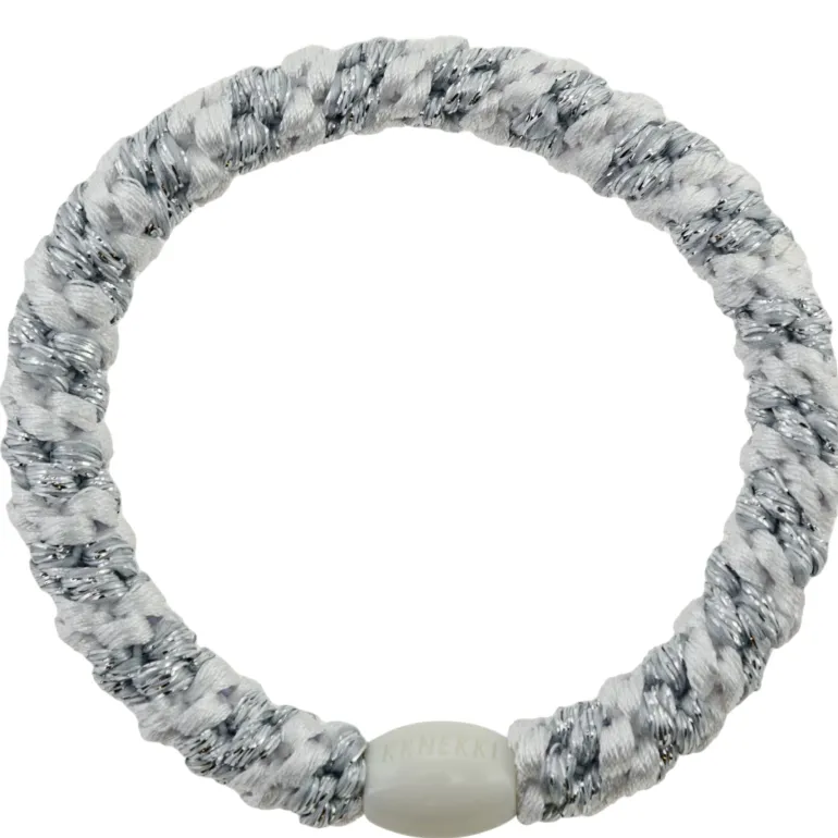 Bon Dep Kknekki 5582 White Silver Glitter Stripe