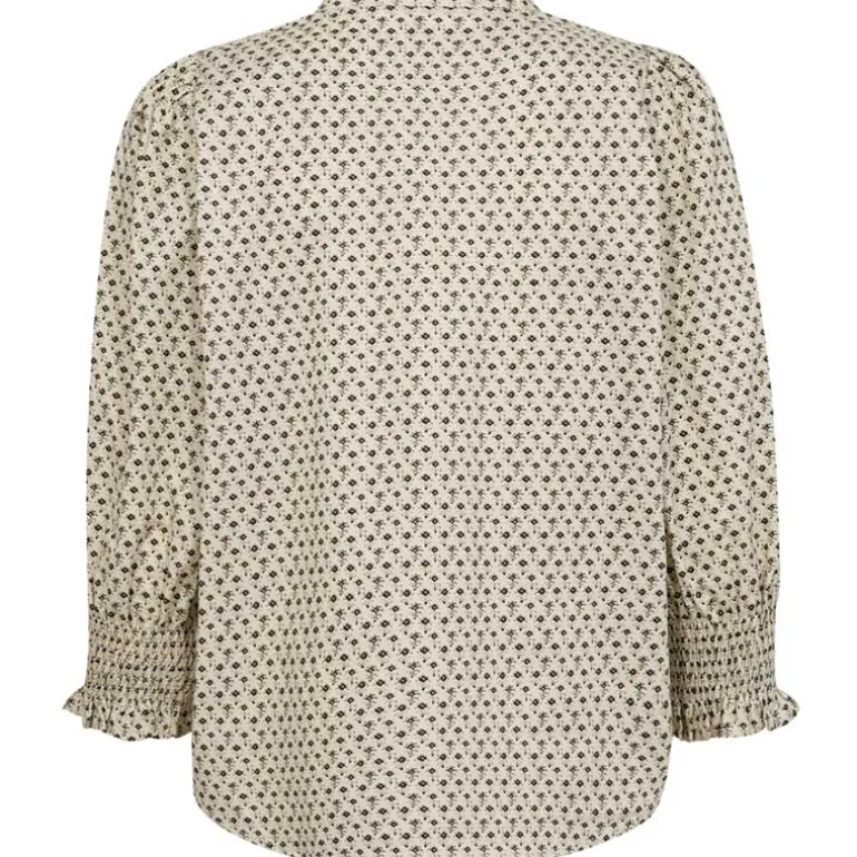Co Couture ElsyCC Frill SS Blouse Bone