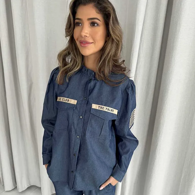 Continue Mili Patch Chambre Denim Blue