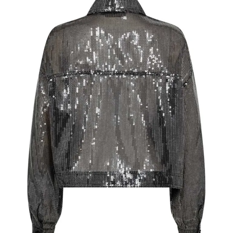 Copenhagen Muse CMTrucker Jacket Sequince Jacket Silver