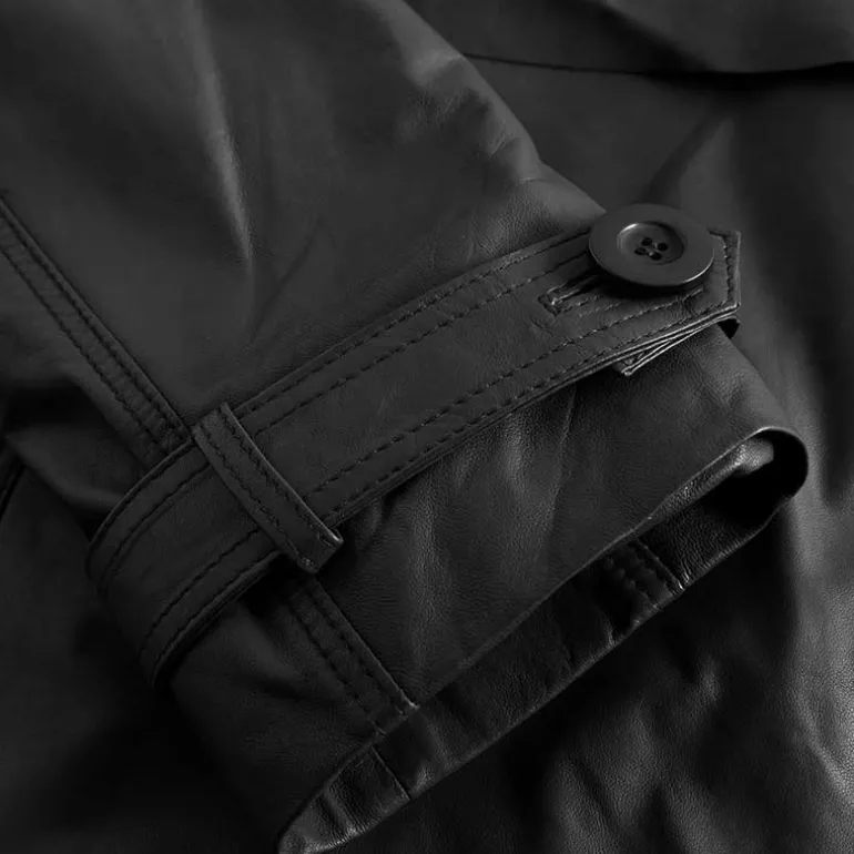 Depeche 51146 MayDep Short Trenchcoat Black