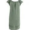 J BY J 83782 Embroidery Summer Dress Army