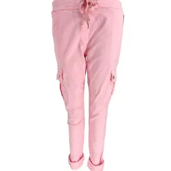 J By J 95870 Stretch Cargo Pants Lyserød