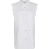 LEVETE ROOM LR-RAMELLA 6 WAISTCOAT HVID
