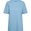 Pieces PCAbby SS Loose Tee BC Lyseblå
