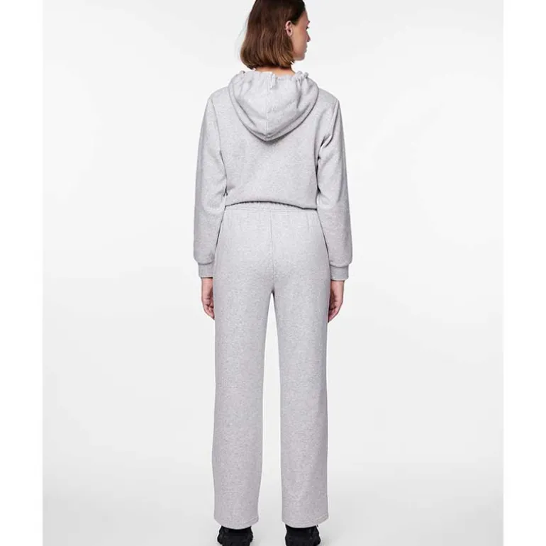 Pieces PCChilli HW Wide Sweat Pants Noos Light Grey Melange