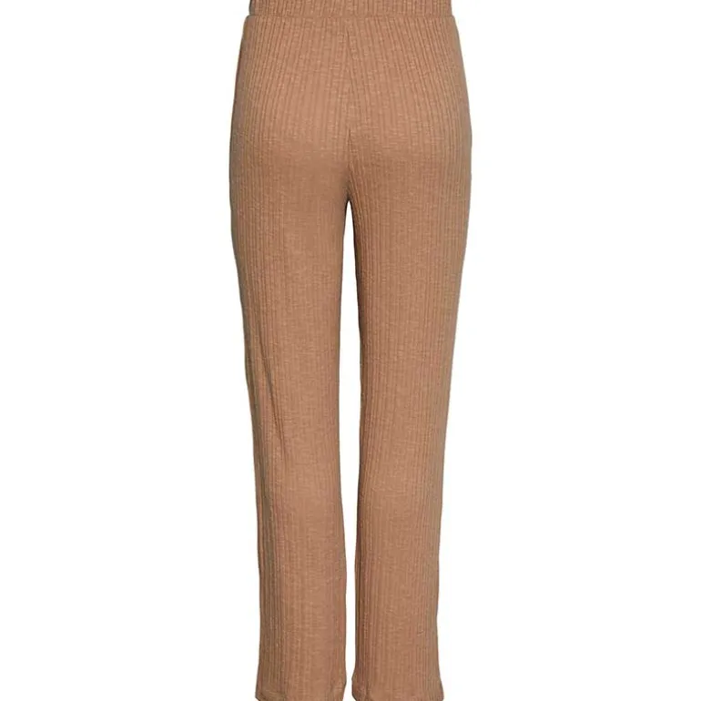 PIECES PCLENA HW STRAIGHT PANTS SAND
