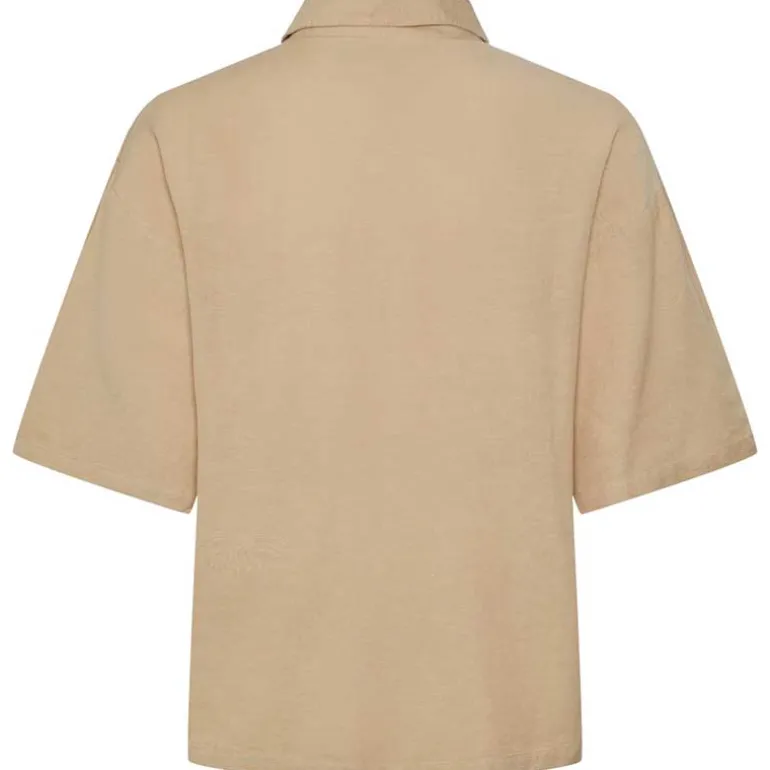 Pieces PCMilano SS Shirt D2D PB Sand