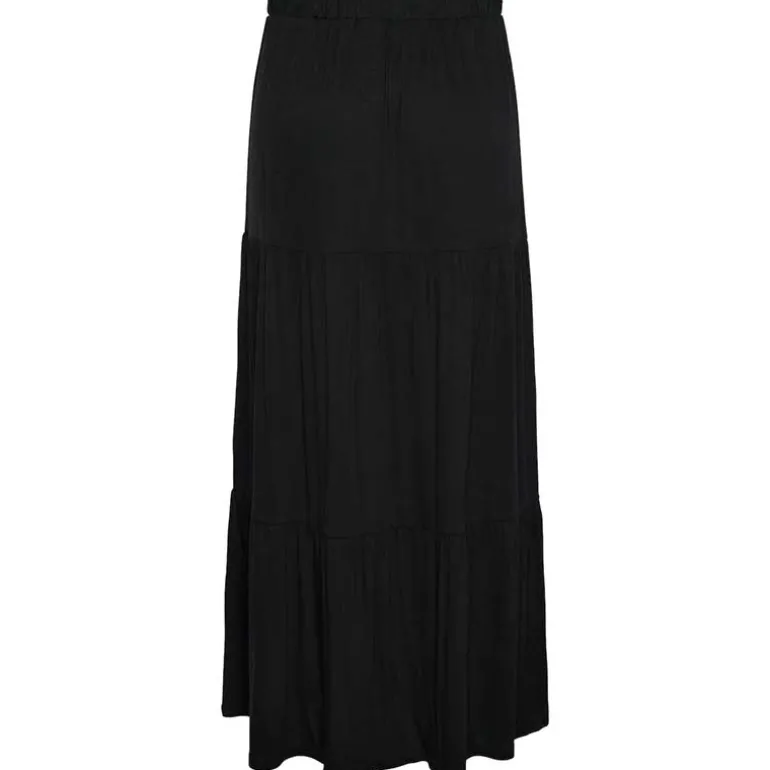 Pieces PCNeora HW Ankle Skirt SA BC Sort