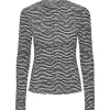 Pieces PCSesh LS T-Neck Top BC Sort