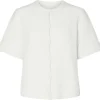Pieces PCSilly SS O-Neck Knit Cardigan Noos Cloud Dancer