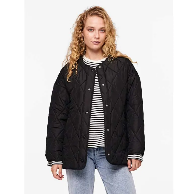 Pieces PCStella Quilted Jacket Noos Black